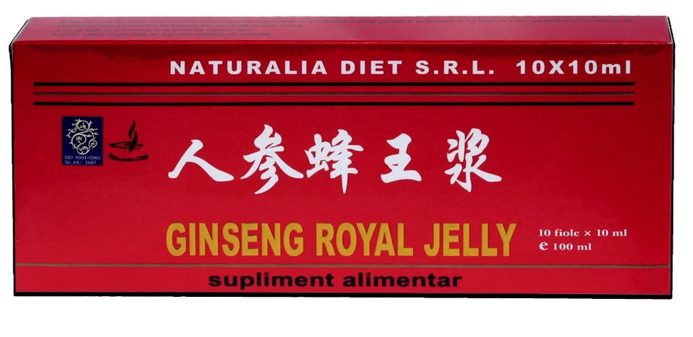Royal Jelly si Ginseng, 10 ml x 10 fiole-NATD.00047