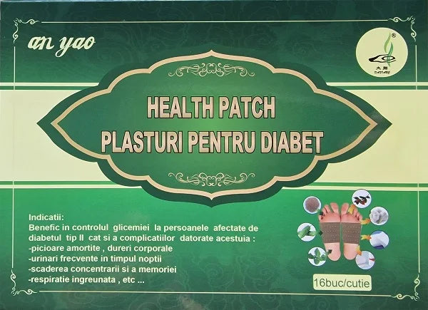 Plasturi pentru Diabet, 7 cm x 10 cm, 16 bucati-NATD.00114