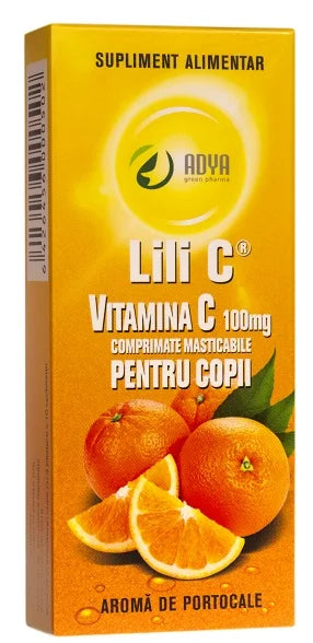  Vitamina C Portocala pentru Copii, 100mg, 30cps-ADYA.00055
