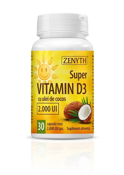 Super Vitamin D3 2000 UI, 30 cps-ZENY.00114