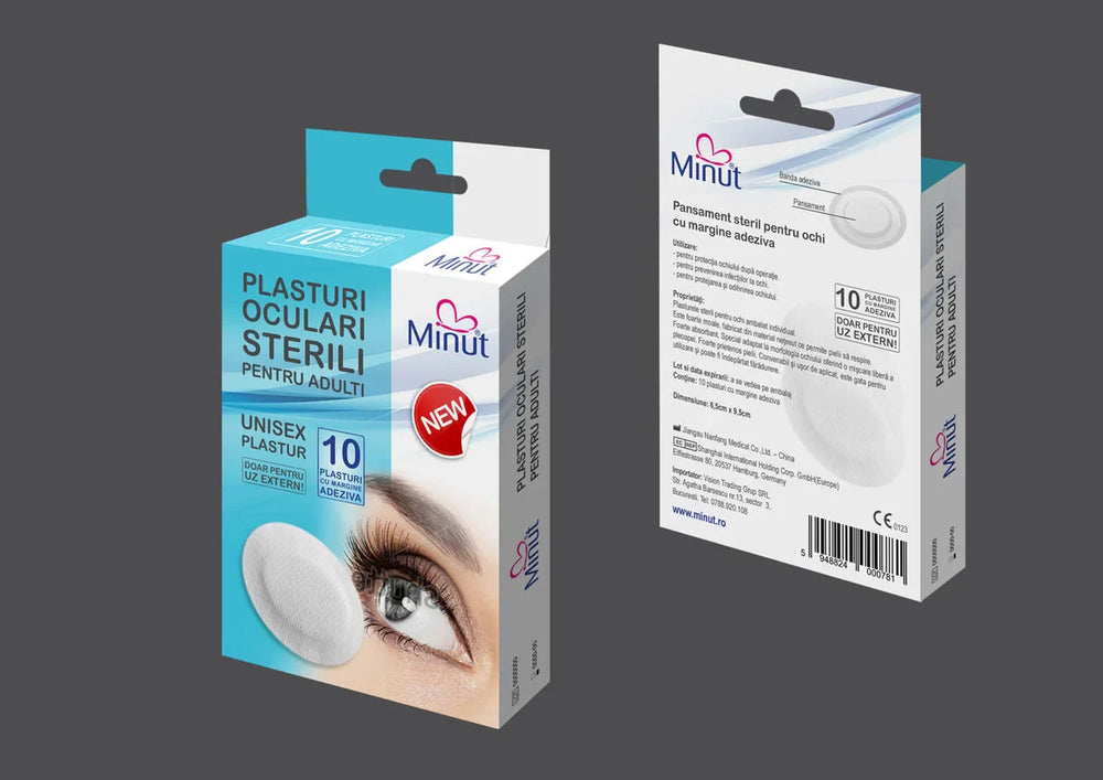 Plasturi pentru ochi, adulti, 10 bucati (minut)-VISI.00091