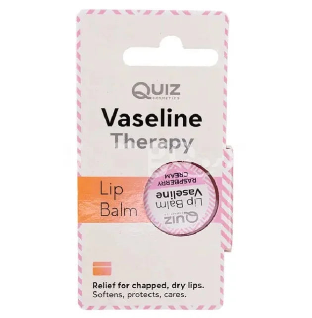 Balsam de buze cu vaselina Zmeura, 10 ml-QUIZ.00020