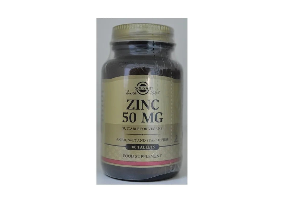 Zinc Gluconate 50 mg, 100 comprimate-SOLG.00004