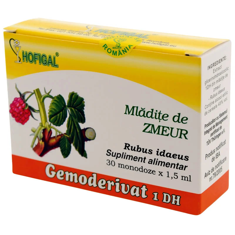 Gemoderivat Mladite Zmeur, 1,5 ml x 30 monodoze-HOFI.00086