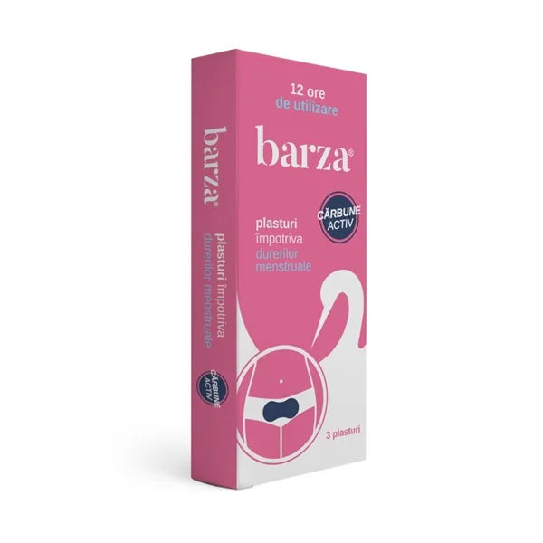 Plasturi impotriva durerilor menstruale, 3 bucati in cutie, Barza-BARZ.00019