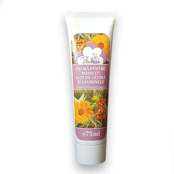 Crema de maini cu ulei de catina si galbenele, 75 ml-IFTI.00042