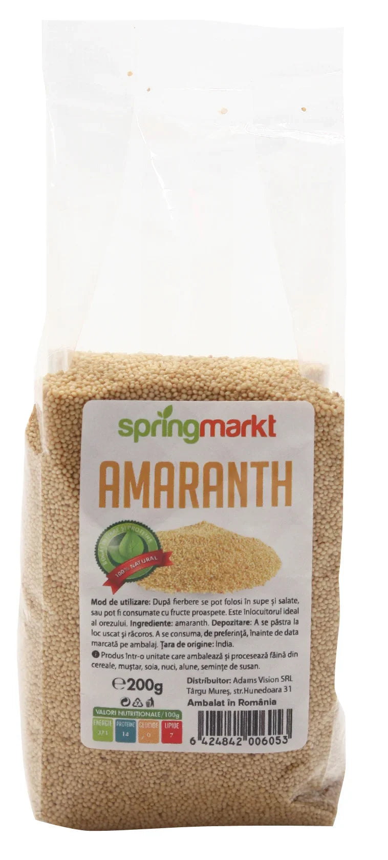 Amaranth ecologic, 200 gr-ADAM.00461