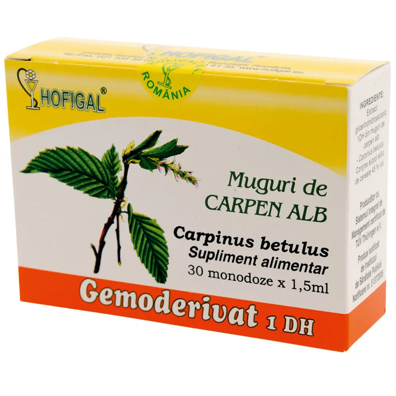 Gemoderivat Muguri Carpen Alb, 1,5 ml x 30 monodoze-HOFI.00057