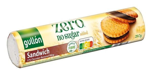 Biscuiti cu crema de ciocolata (fara zahar), 250 g-GULL.00022