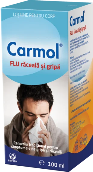 Carmol Flu, lotiune de frectie, 100 mililitri-BIOF.00008