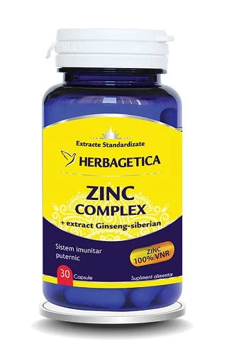 Zinc Complex Organic, 30 cps-HERB.00771