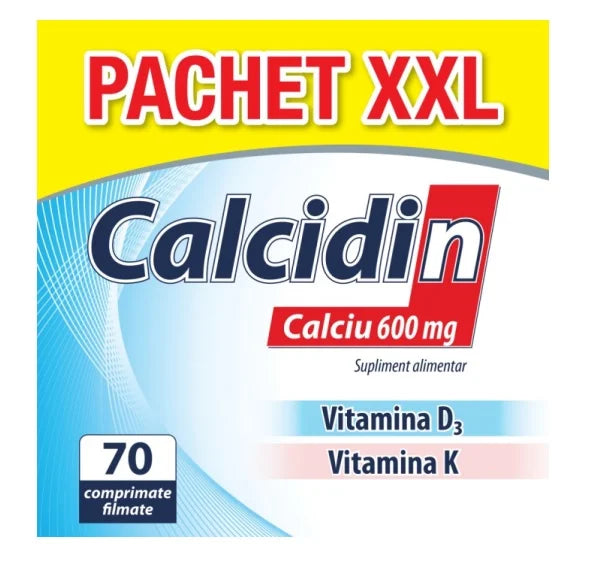 Calcidin 600 mg, 70 comprimate (pachet)-ZDRO.00531