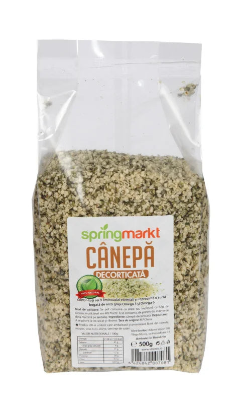 Seminte de canepa decorticate, 500 gr-ADAM.00600