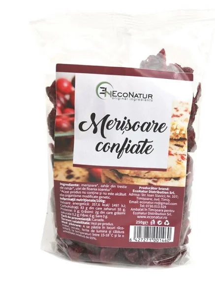 Merisoare Confiate 250 gr-ECON.00035