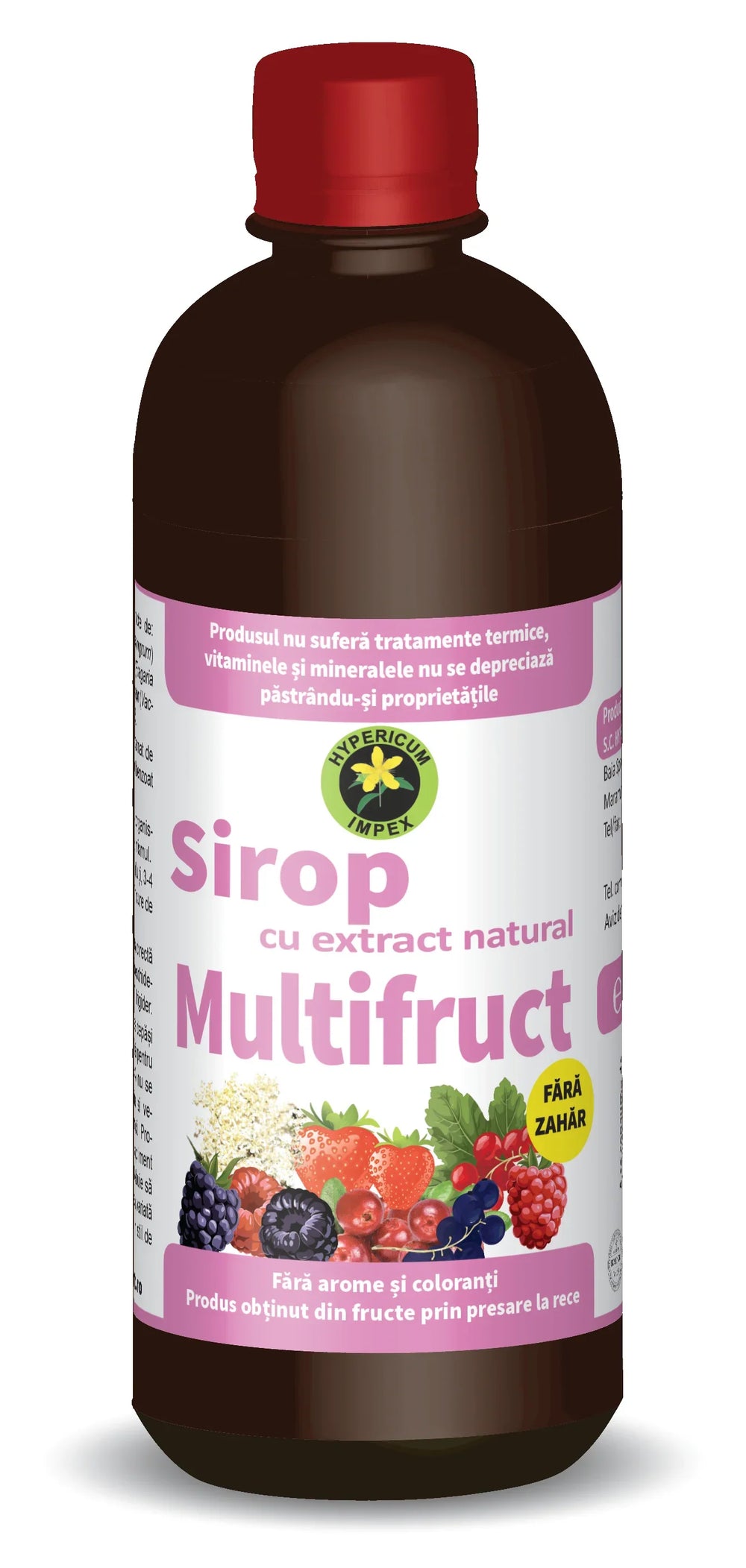 Sirop Multifruct Fara Zahar, 500 ml-HYPE.00137