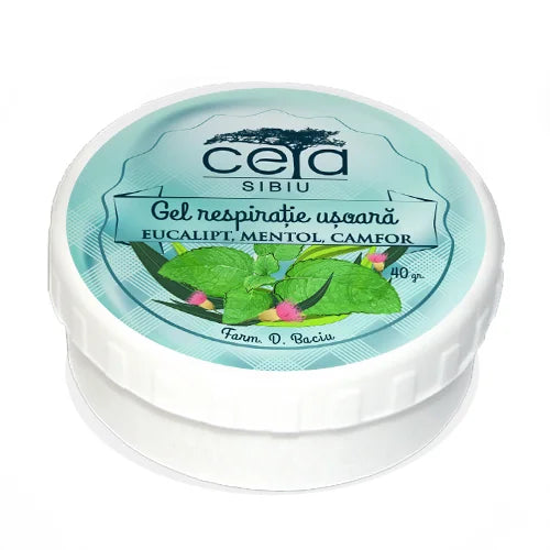 Gel pentru respiratie usoara cu eucalipt, mentol si camfor 40 gr / 50 ml-CETA.00033