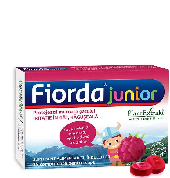 Fiorda Junior Zmeura de Supt, 15 comprimate-PLAX.00225