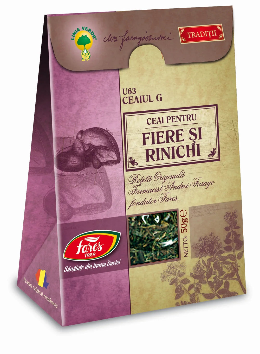 Fiere si Rinichi U63 reteta Farago 50 g-FARE.00048