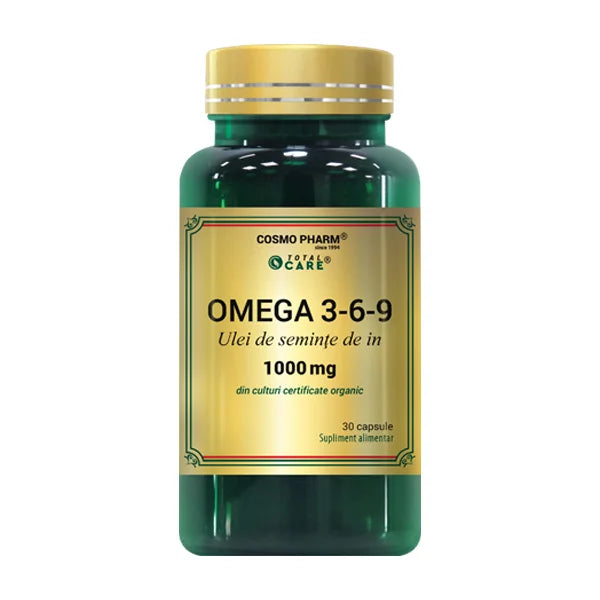 Ulei seminte de in (Omega 3-6-9) 30 cps-COSM.00041