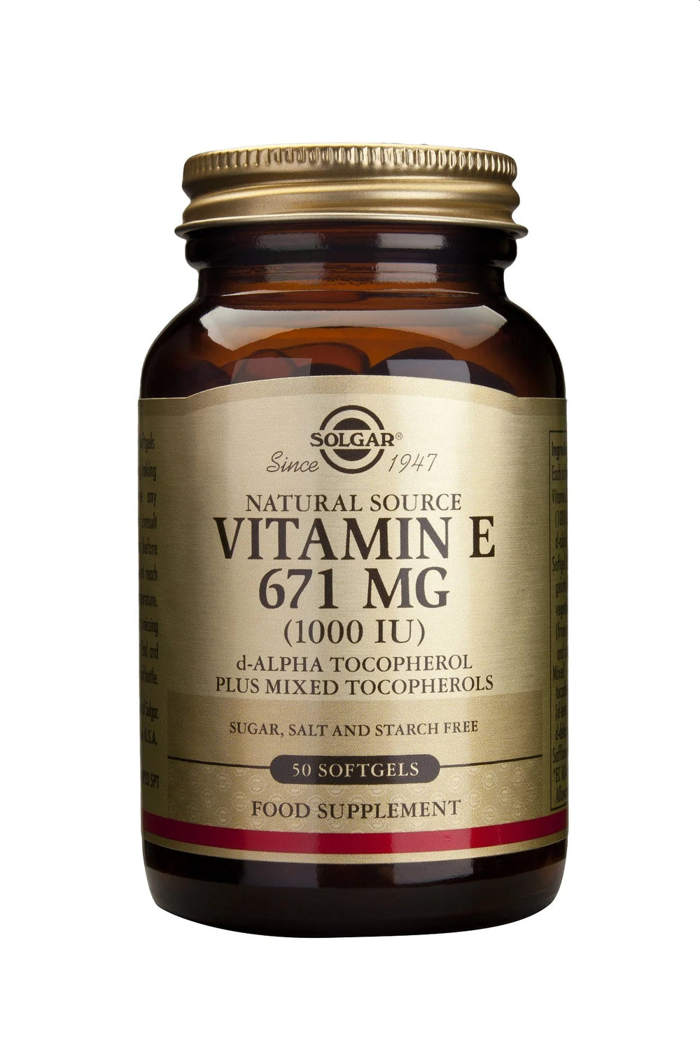 Vitamina E 671 mg, 50 capsule moi-SOLG.00006