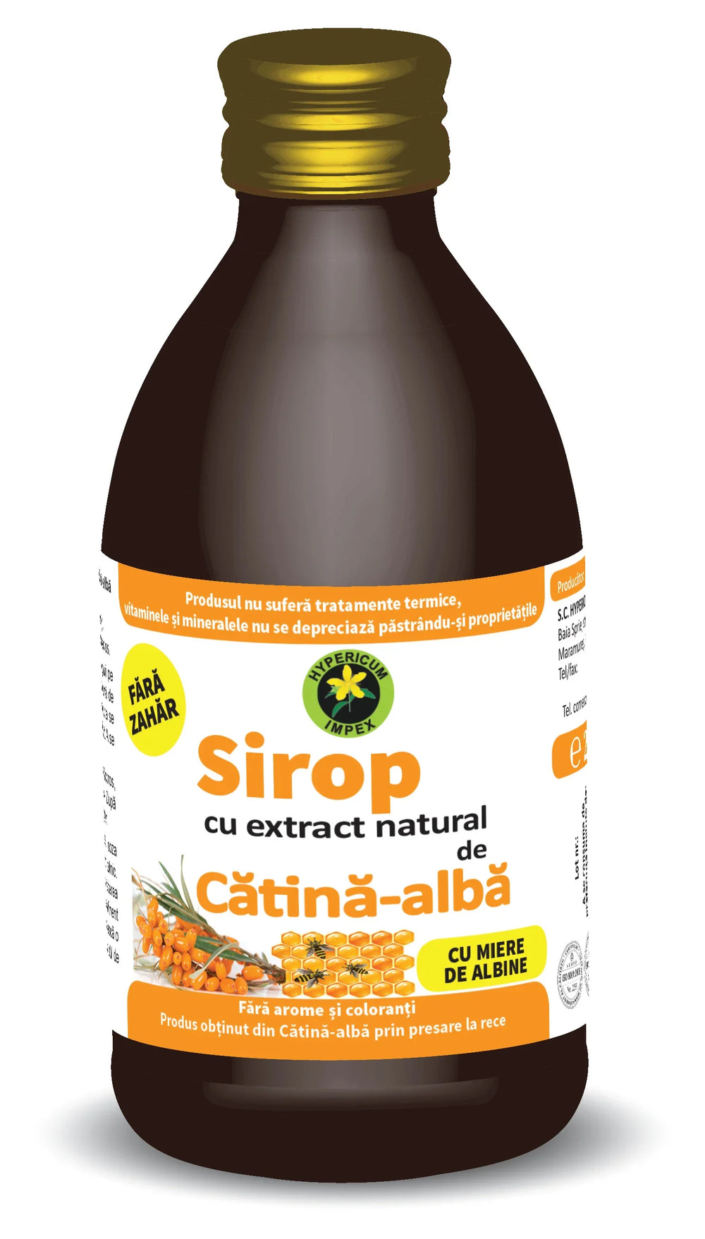 Sirop Catina + Miere, 250 ml (Sticla)-HYPE.00436
