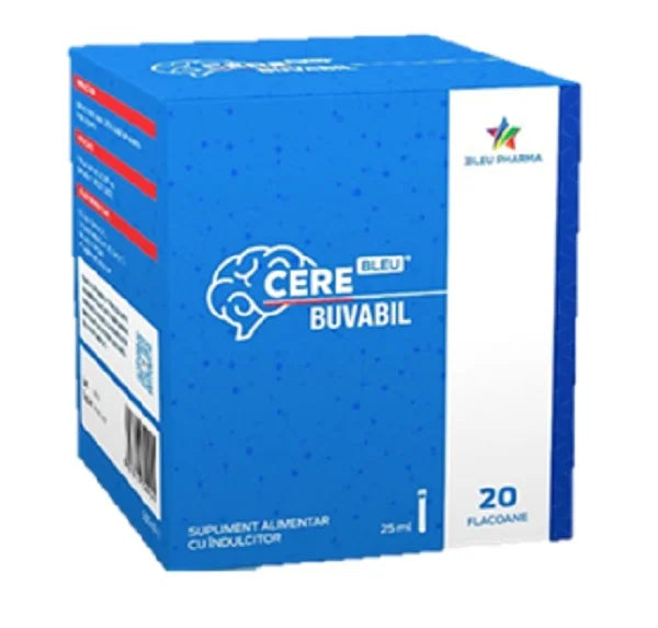 Cerebleu, solutie buvabila, 25 mililitri x 20 flacoane-BLEU.00009