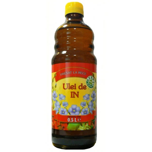 Ulei din Seminte de In Presat la Rece, 500 ml (Uz Intern)-HERB.00739