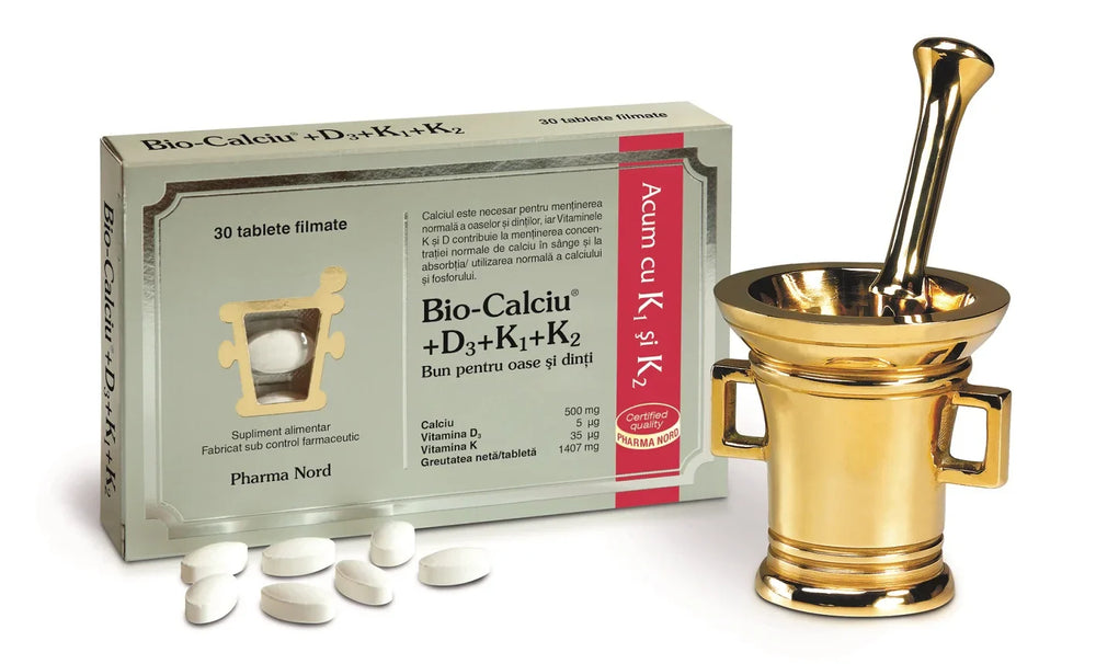 Bio-Calciu + D3 + K1 + K2, 30 comprimate-PHAR.00031