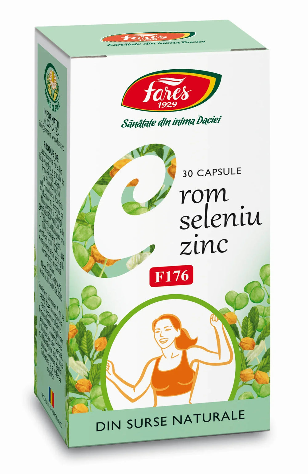 Crom + Seleniu + Zinc F176 30 cps-FARE.00322