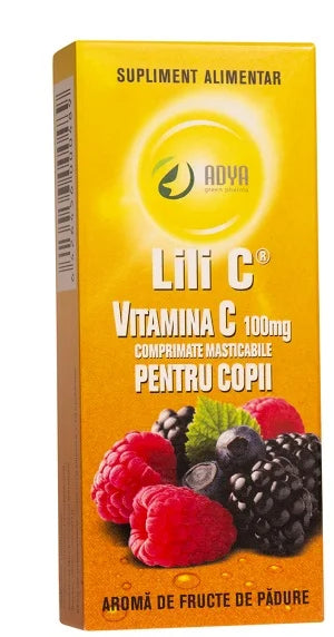  Vitamina C Fructe de Padure pentru Copii, 100mg, 30cps-ADYA.00053