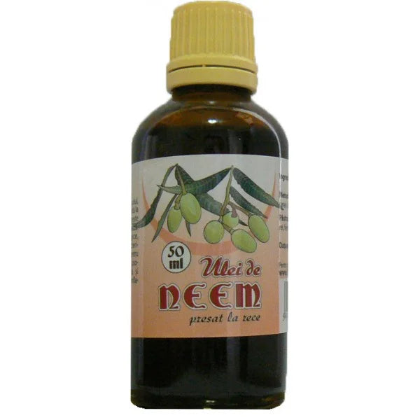 Ulei de Neem Presat la Rece, 50 ml (Uz Extern)-HERB.00575