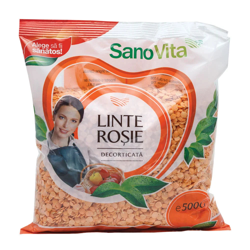 Linte rosie decorticata, 500 gr-SANO.00081
