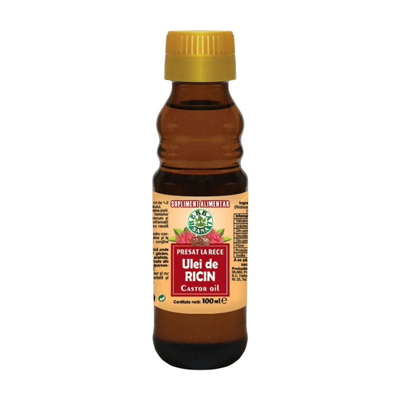 Ulei de Ricin Presat la Rece, 100 ml-HERB.01537
