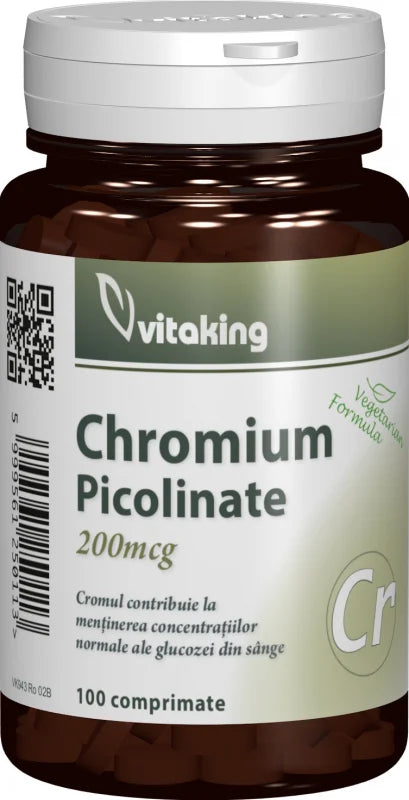 Crom picolinat, 200 mcg, 100 comprimate-VITA.00022