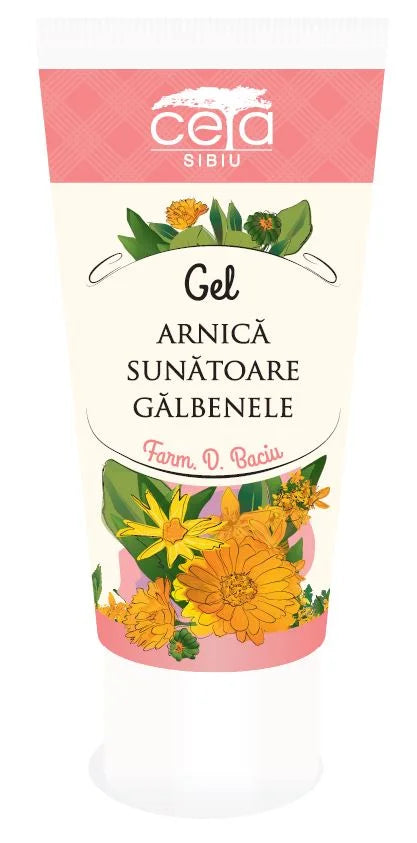 Gel cu arnica sunatoare si galbenele 50 ml-CETA.00031