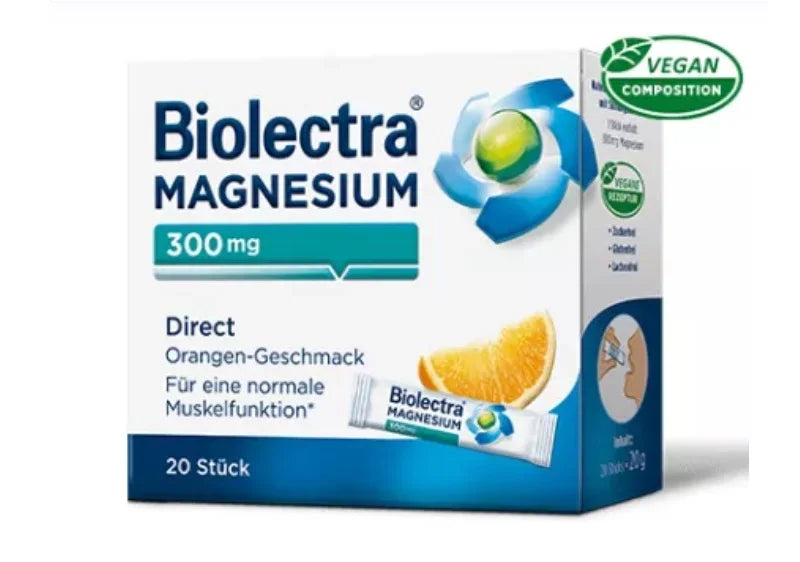 Biolectra Magnesium 300 mg Direct (aroma lamaie), 20 dz-VDRA.00013
