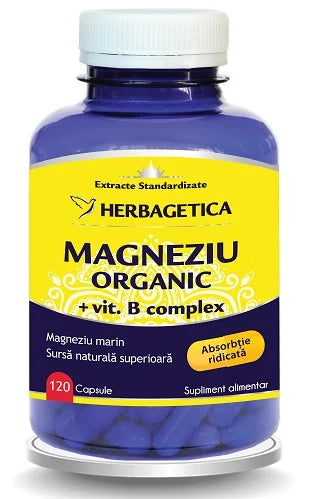 Magneziu Organic, 120 cps-HERB.00930