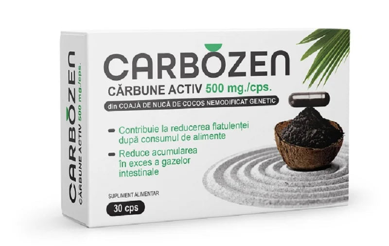 Carbozen carbune activ 500 mg, 30 cps-ROTT.00227
