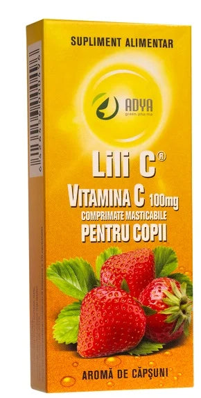  Vitamina C Capsuni pentru Copii, 100mg, 30cps-ADYA.00052