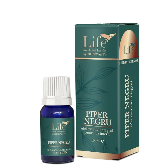 Ulei esential integral de piper negru, 10 mililitri-BION.00049