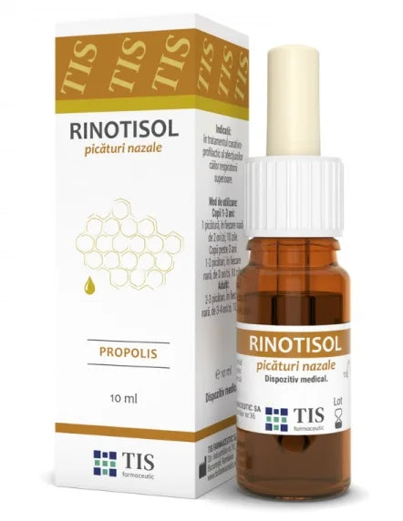 Rinotisol, picaturi nazale cu propolis, 10 ml-TISF.00022