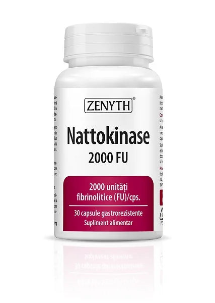 Nattokinase 2000 FU, 30 cps gastrorezistente-ZENY.00157