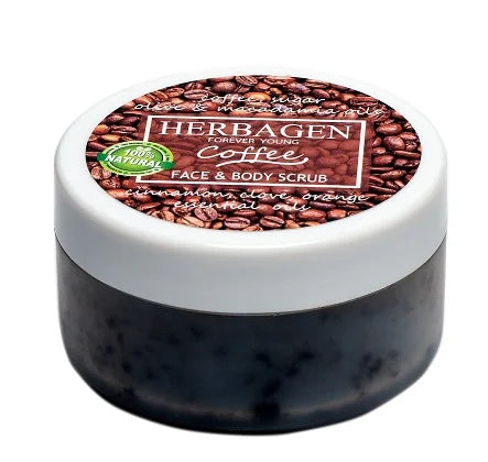 Scrub cu Cafea pentru Fata & Corp, 100 g-HERB.01182