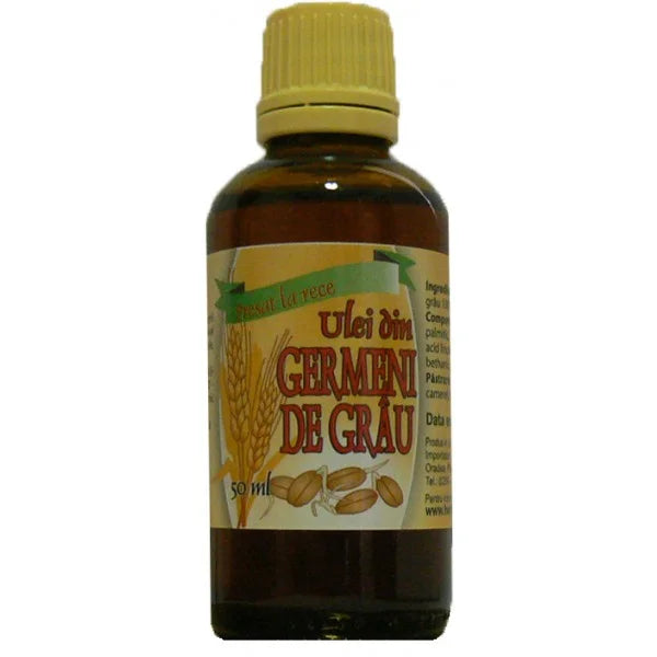 Ulei din Germeni de Grau Presat la Rece, 50 ml (Uz Intern)-HERB.00571