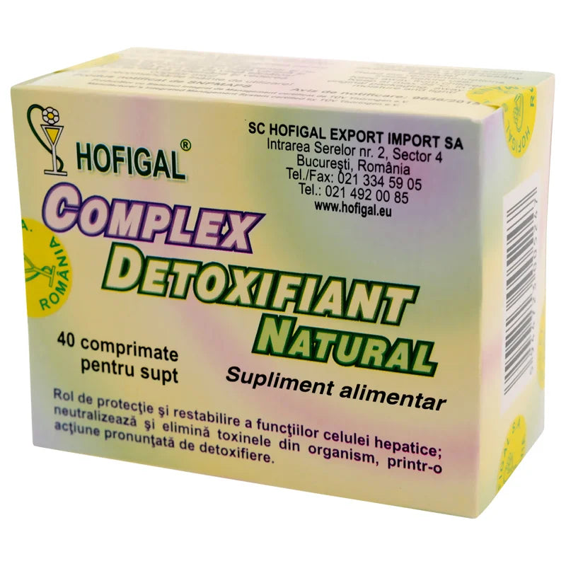 Complex Detoxifiant Natural, 40 comprimate-HOFI.00030