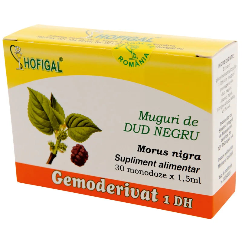 Gemoderivat Muguri Dud Negru, 1,5 ml x 30 monodoze-HOFI.00061