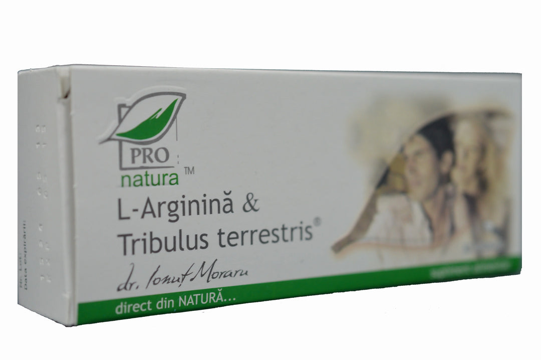 L-Arginina & Tribulus Terrestris, 30 capsules-MEDI.00301