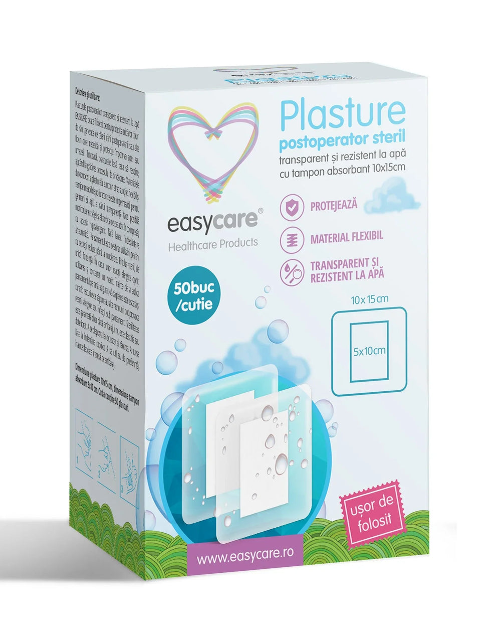 Plasture postoperator steril 10 x 15 cm-EASY.00096