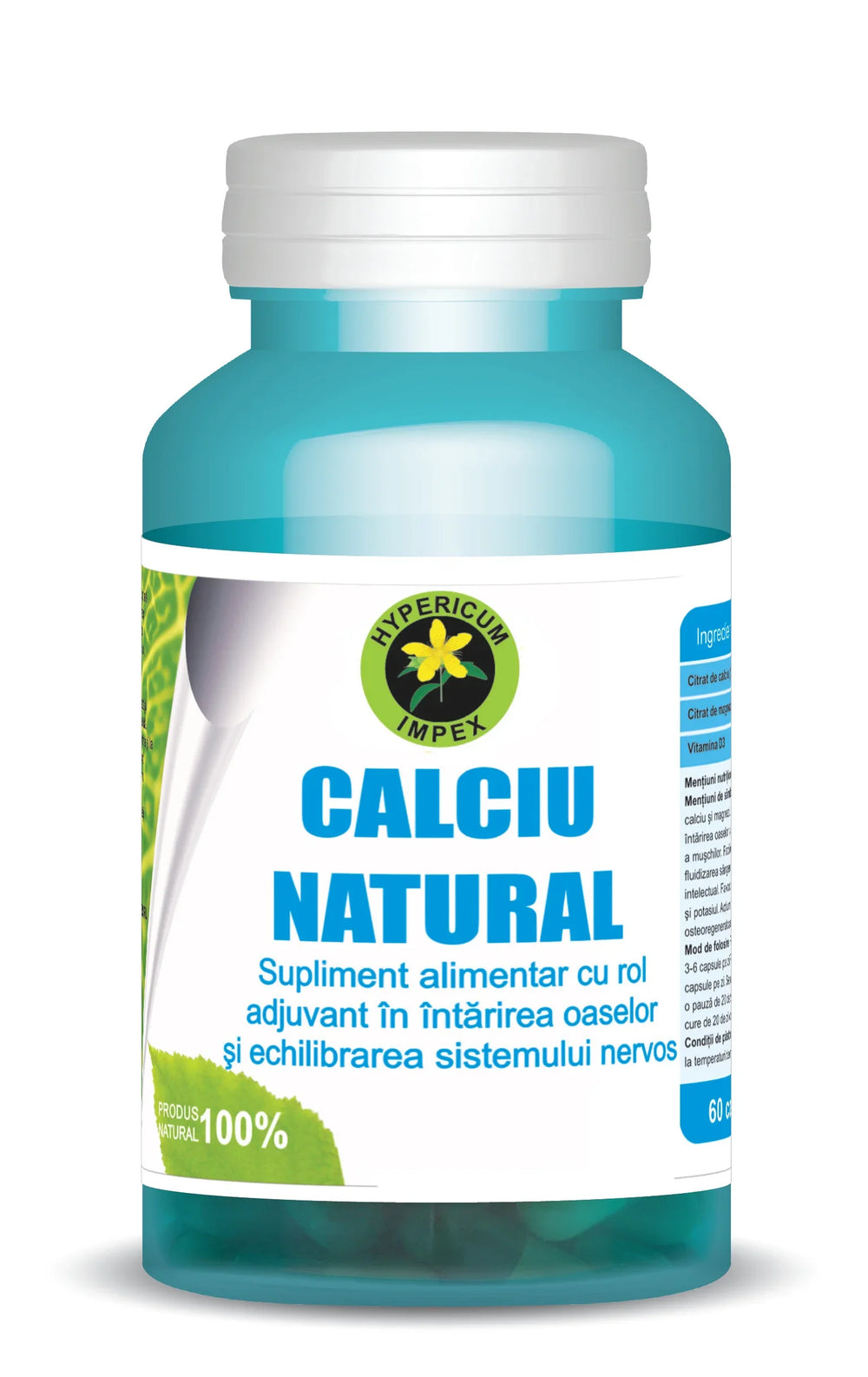 Calciu Natural, 60 capsule-HYPE.00335