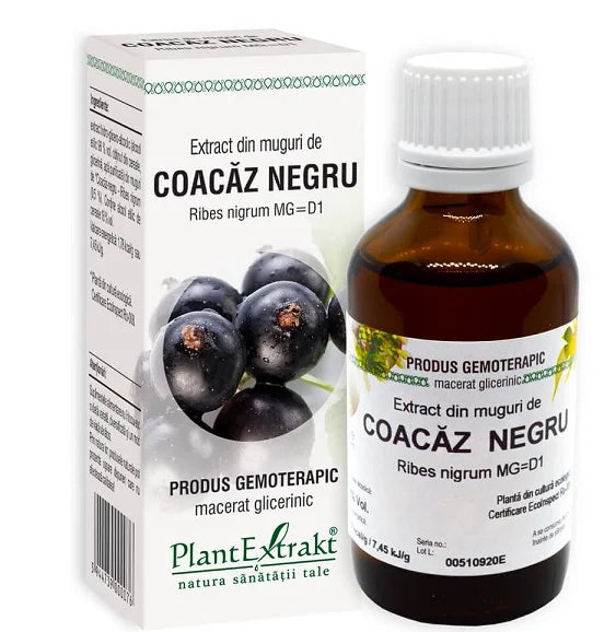Extract din Muguri de Coacaz Negru, 50 ml-PLAX.00050
